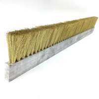 High temperature resistant brush seal row brush    cement brick machine steel wire brush